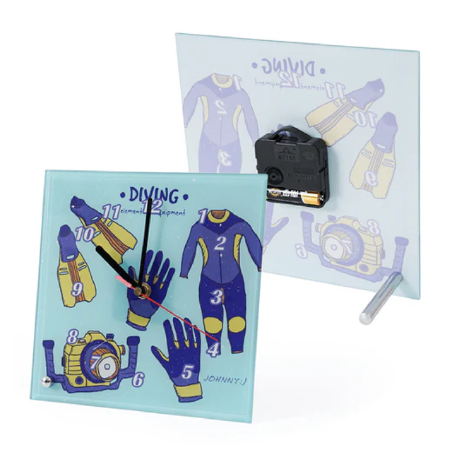 Toughened Glass Clock