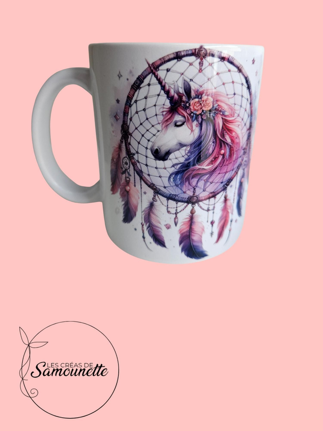 Tasse licorne attrape rêves 
