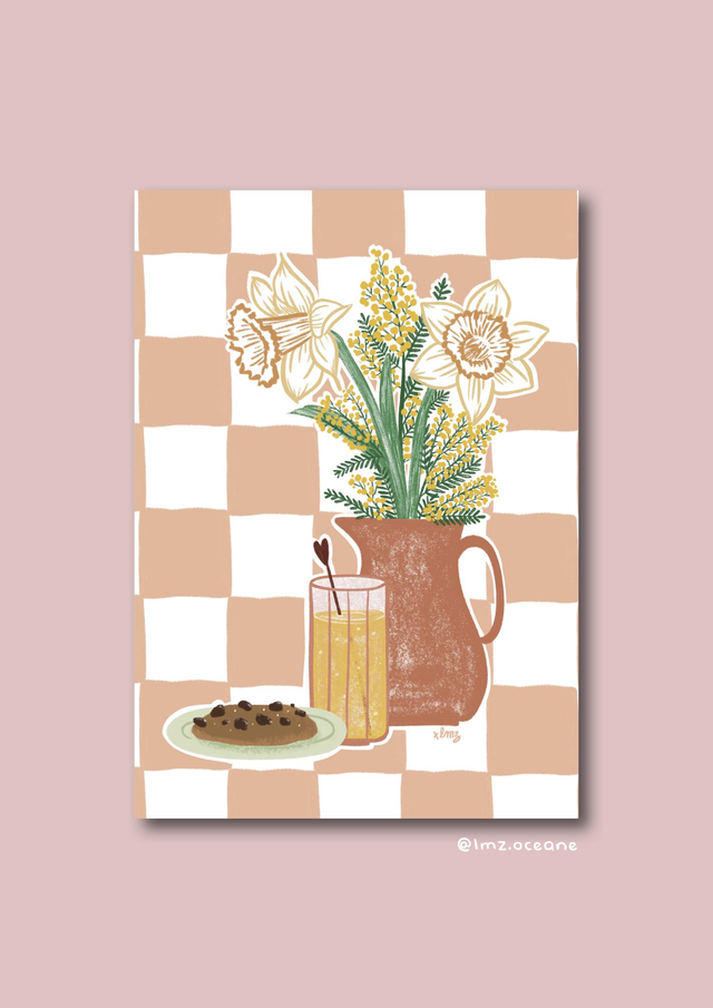 Affiche A4 Jonquille et cookies 🌞