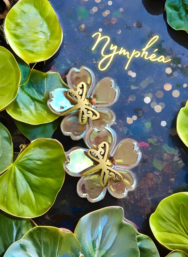 Clous d&#039;oreilles &#039;Nymphea&#039;