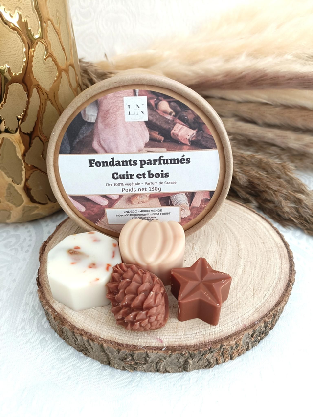 Fondants parfumés Cuir et bois