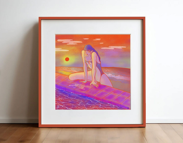 speedo impression d'art en 20 cm par 20 cm