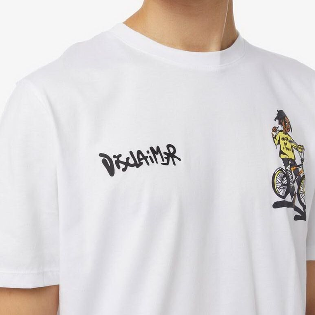 20215811 - Disclaimer T-shirt Uomo Mezza Manica con Stampa Bike Urban Style