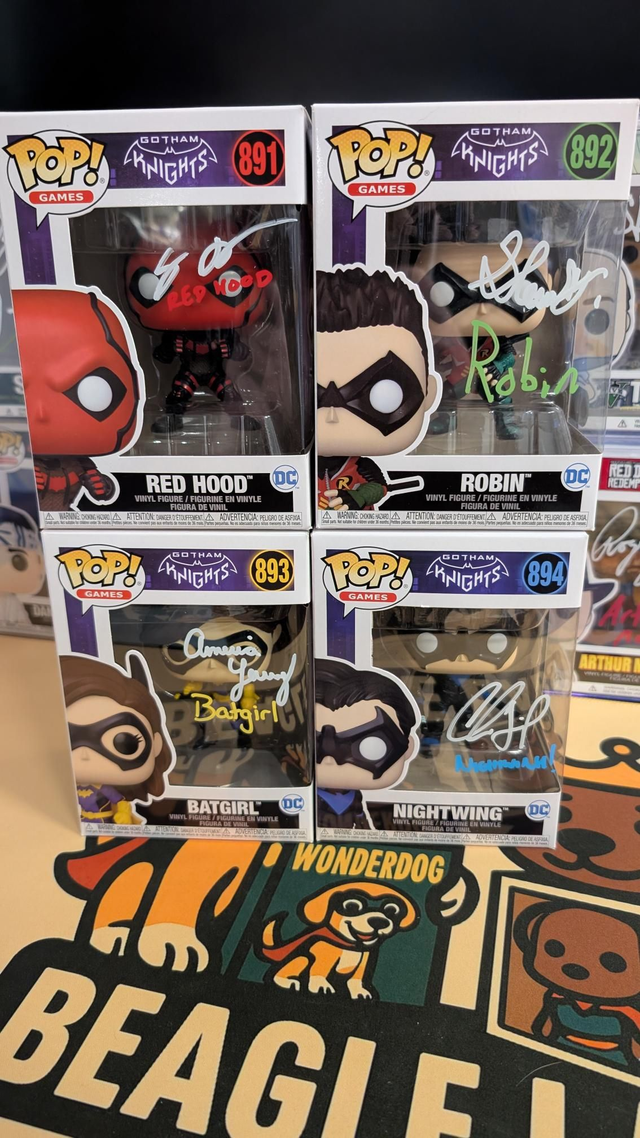 Funko Pop DC Gotham Knights Signed Collection with Swau COA