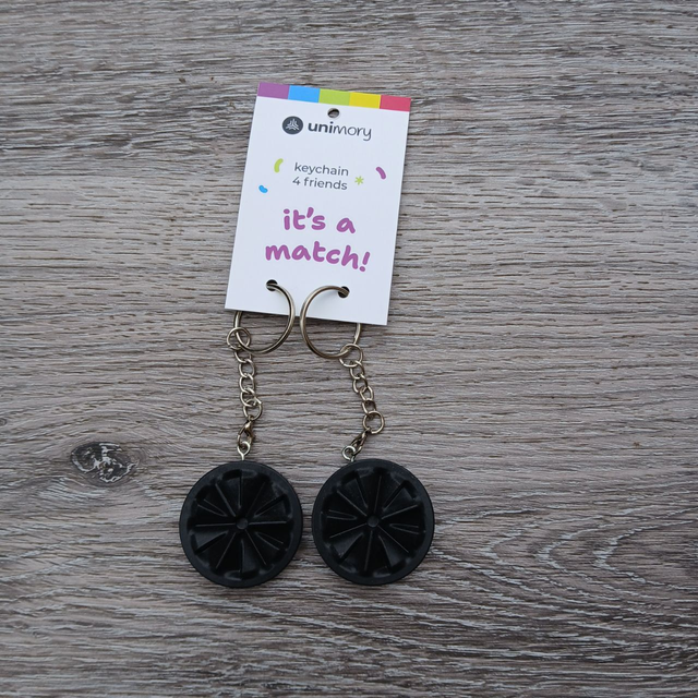 Schlüsselanhänger 1 Paar schwarz