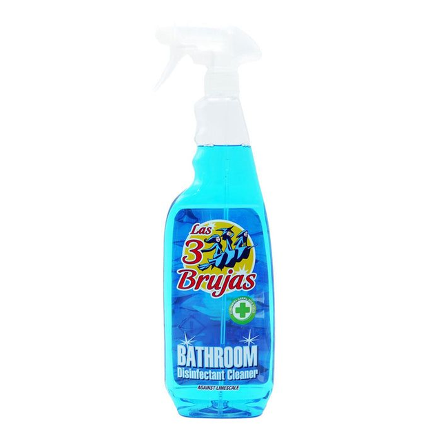 Las 3 Brujas Bathroom Disinfectant Cleaning Spray, Antibacterial Germs &amp; Limescale Remover 750ml