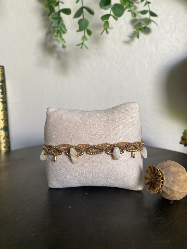 Bracelet de cheville Mélina - NACRE 