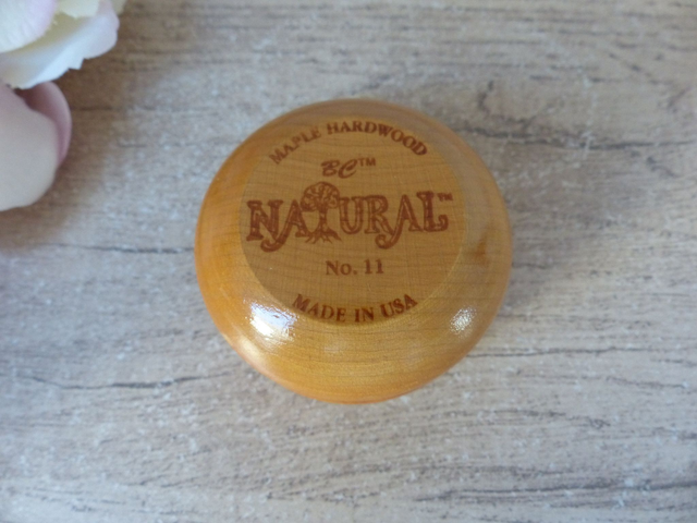 Ancien yo-yo en bois dur d'érable fabriqué aux USA, petit jeu américain en bois, souvenir d'enfance, collection déco jeu en bois vintage