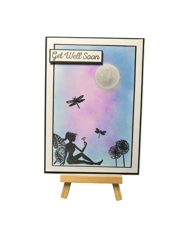 Fairy Collection Get Well Card – Enchanted Twilight Silhouette