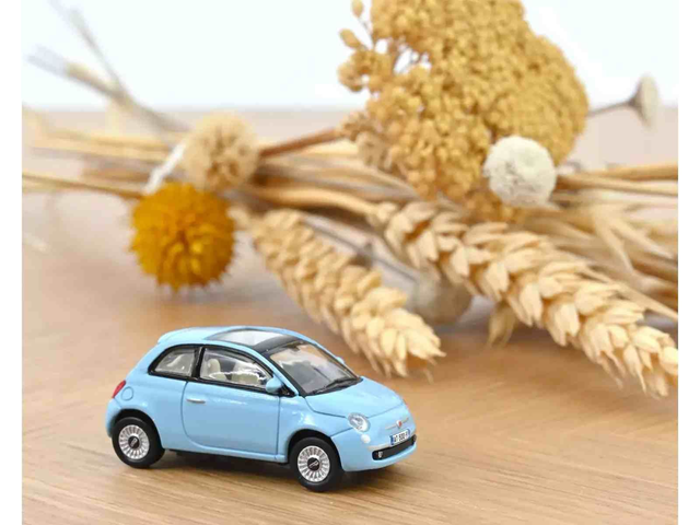 Fiat 500 2008 Bleu Norev 770064 H0
