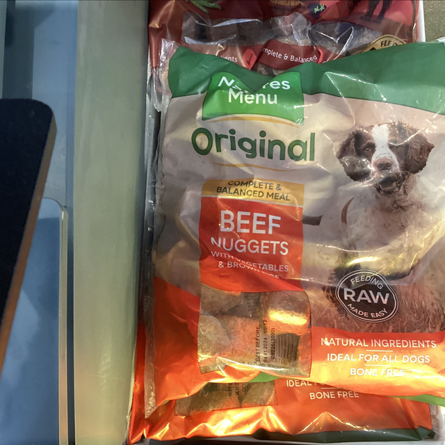  Natures menu beef nuggets 