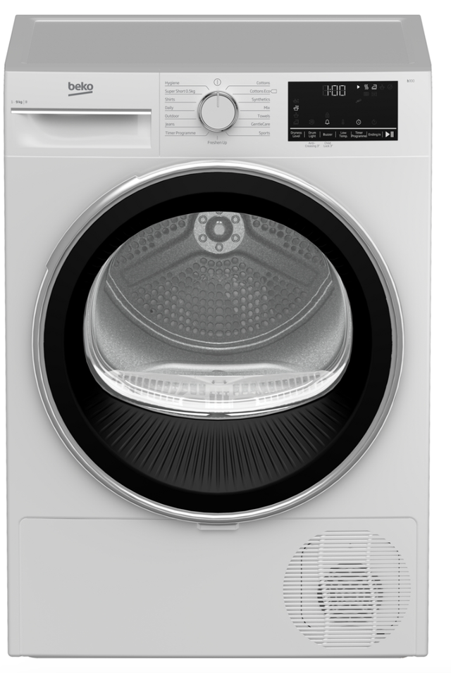  BEKO 9kg Condenser Tumble Dryer with Sensor Programmes B3T4911D