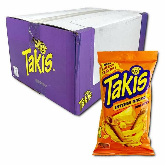 Takis Intense Nacho Non-Spicy, Chips, 100g Beutel