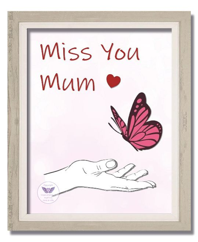 MYM01B: Miss You Mum (Butterfly)