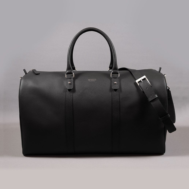 Boston Weekender | Black Leather - Mr. Trevis