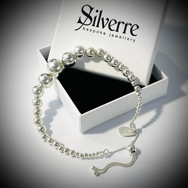 Sterling Silver Graduating Ball Bracelet