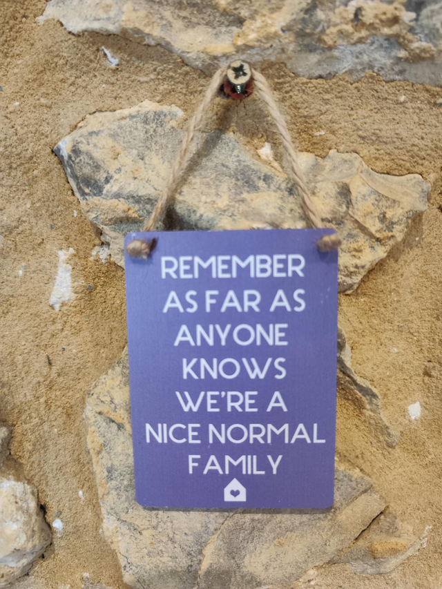 Nice Normal Family Hanging Sign