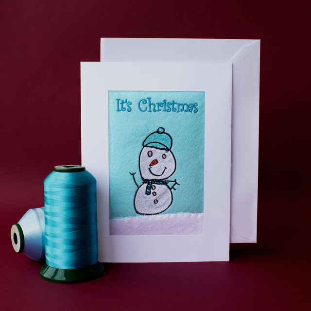 Embroidered Christmas Cards