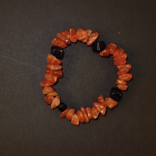 Oranje-blauwe armband