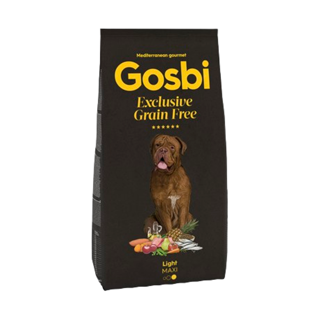 Croquettes Gosbi Exclusive Grain Free Light Maxi 12Kg