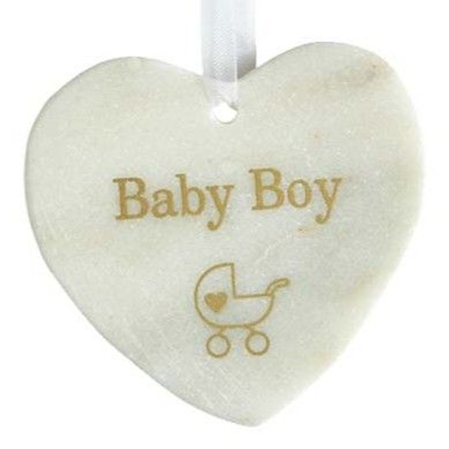 Marble Hanging Heart New Baby Decoration In 3 Designs