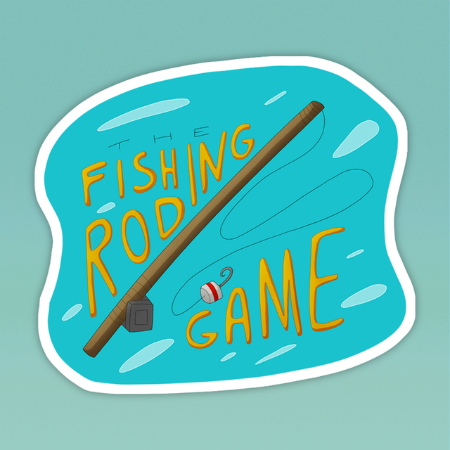 Fishing Rod Game Vinyl Sticker