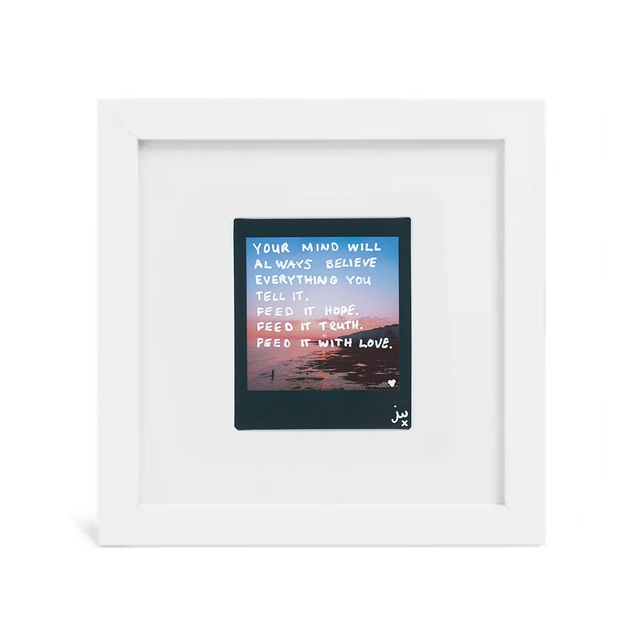 Framed Feed It With Love Instax Artwork