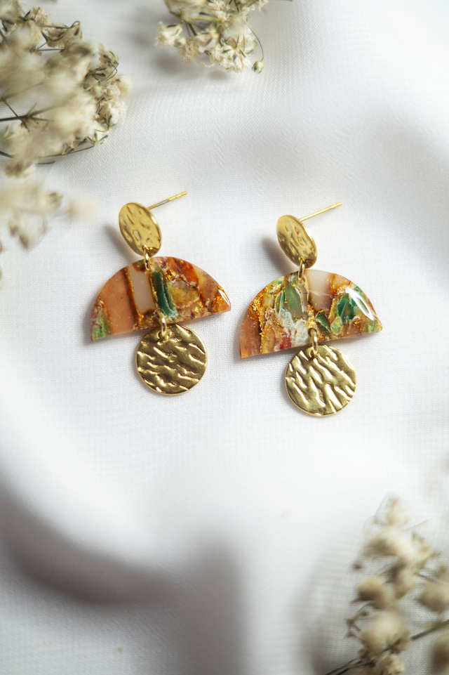 Coloris éclats d&#039;automne - Boucles Vic