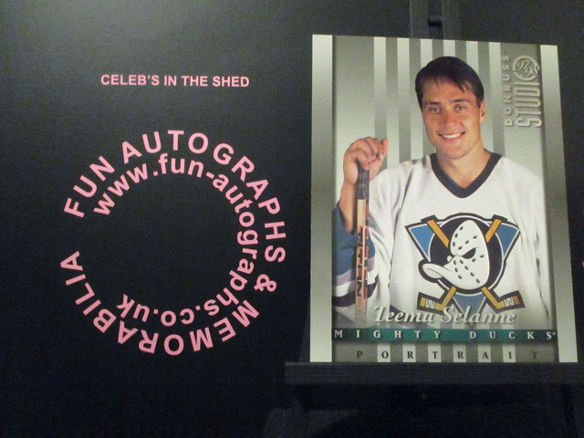 Teemu Selanne - NFL 1997 Donruss Studio Ice Hockey Original 10x8 Trading Card #18 (A)