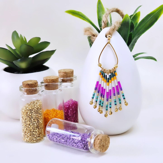 Boucles d'oreilles 9 rangs