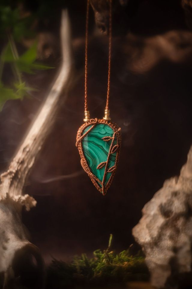 Neyrelle - Collier avec Malachite