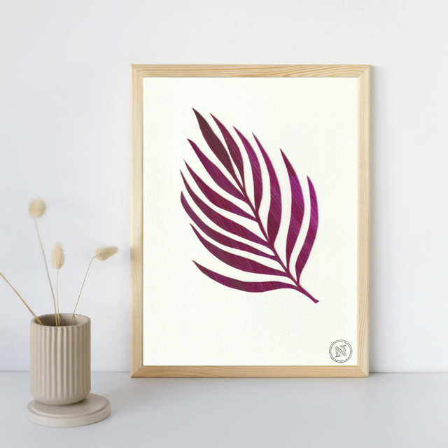 🍃 Feuille d'aneca mauve