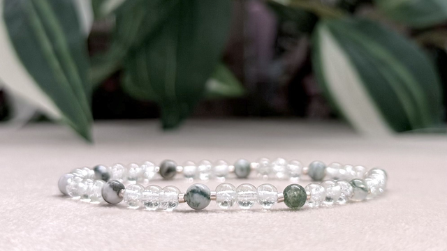 Bracelet | Agate Mousse - Sobre