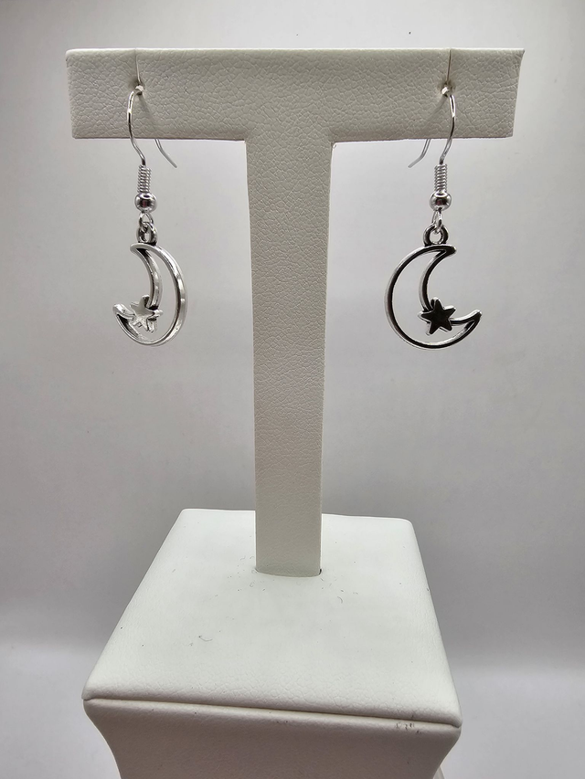 Moon &amp; Star Earrings.