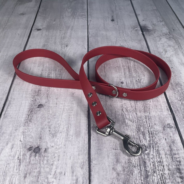 Chilli Red Waterproof BioThane® Lead