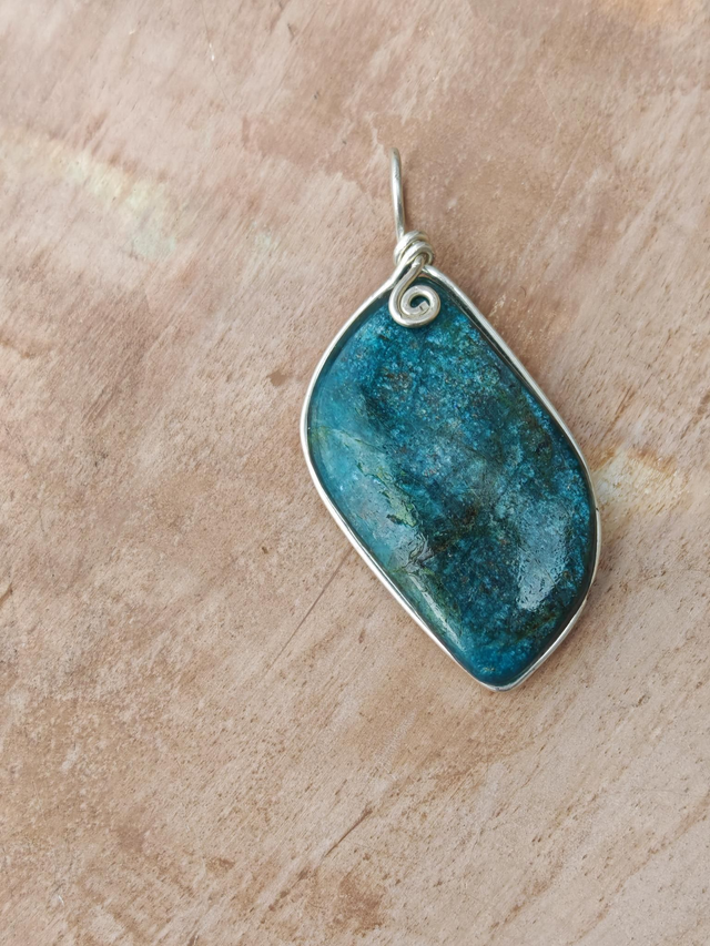 Pendentif Apatite - Argent 925