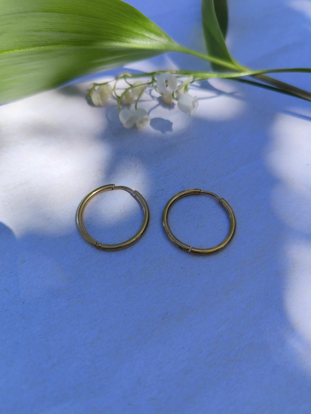 Créoles dorées taille L