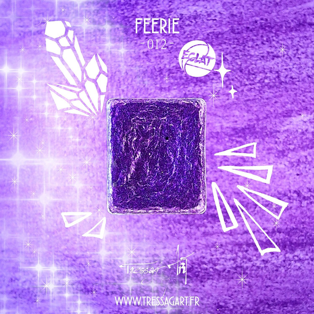 TRESSAG&#039;ART - AQUARELLE ARTISANALE - 012 FEERIE - ECLAT - TR000012