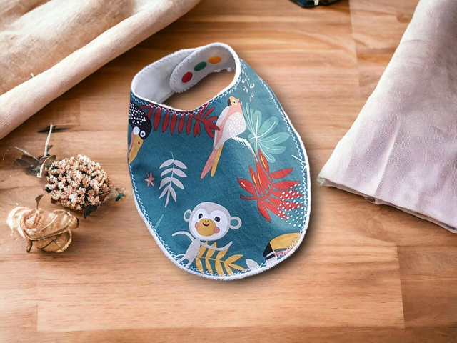 Bavoir Naissance à 6 mois réglable  Papaya