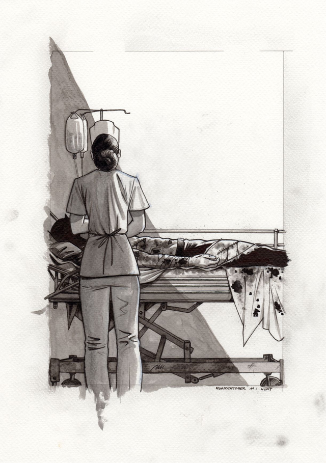 2023 - Murdocktober 11 - Hurt - ORIGINAL, A5 (5.8x8.3)