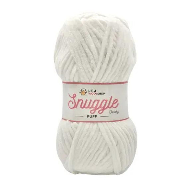 LWS Snuggle Puff Chenille Chunky - 100g -  7F76 Marshmallow