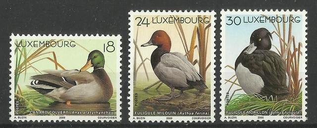 Luxembourg 2000 Birds,Ducks Set MNH