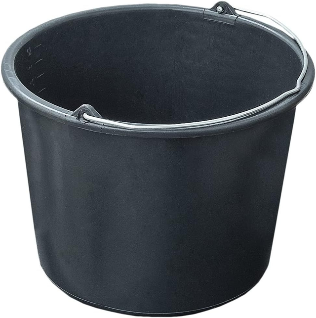 Seau, 12 Litre, Noir