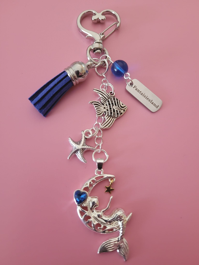 Bijou de sac argenté - Sous l'Océan