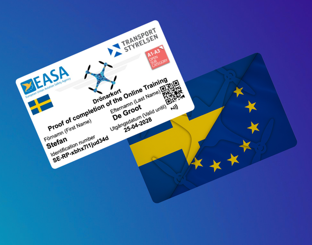 Drone Pas Zweden Met NFC Maak Bij Opties Een Keuze Uit Welke Variant Je Wenst Te Bestellen !