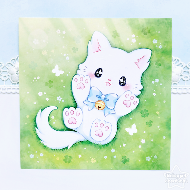 Carte Carrée - Parmi les fleurs