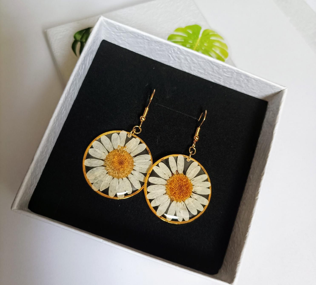 Boucles d&#039;oreilles Marguerite 