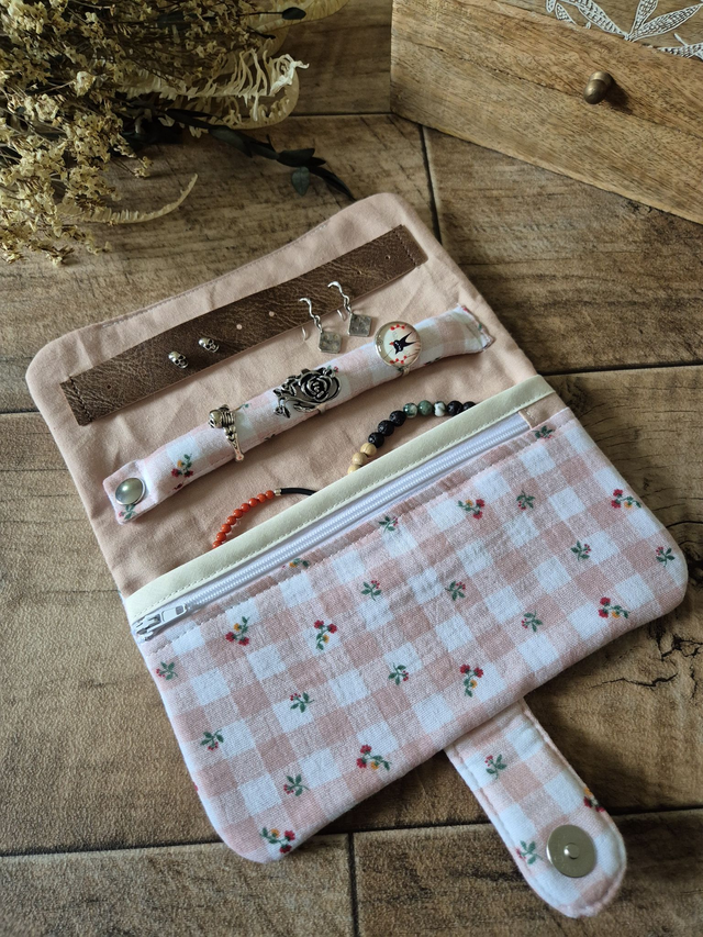 Trousse à bijoux vichy