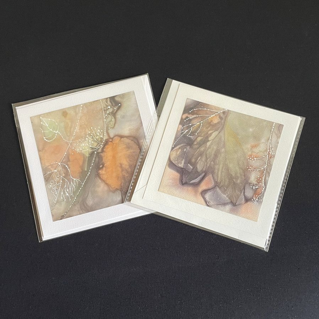 Taidekortti kontaktivärjätty