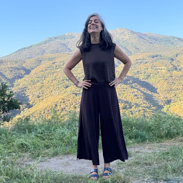 Pantalón marrón oscuro